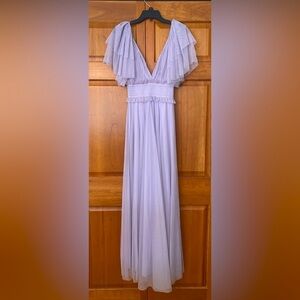 Lilac Floor Length Formal Dress